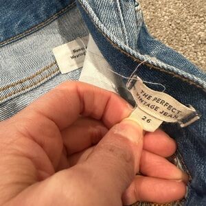 Madewell the perfect vintage jeans distressed 25